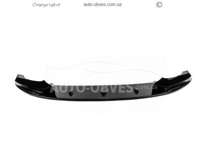 Front bumper lip BMW 5-series F10 - type: lip v2 for M-performance, black photo 1