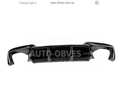 Rear diffuser BMW 5 series F10 - type: v1 black photo 5