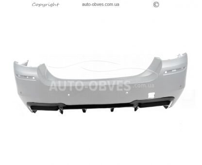 Rear diffuser BMW 5 series F10 - type: v1 black photo 1