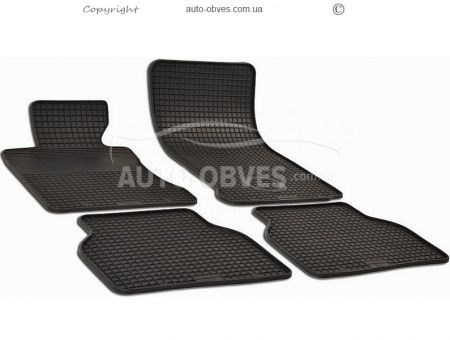 Floor mats rubber BMW 5 E60 2003-2010, 4 pcs фото 0