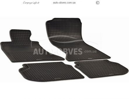 Floor mats rubber BMW 5 F10 2010-2015, 4 pcs фото 0