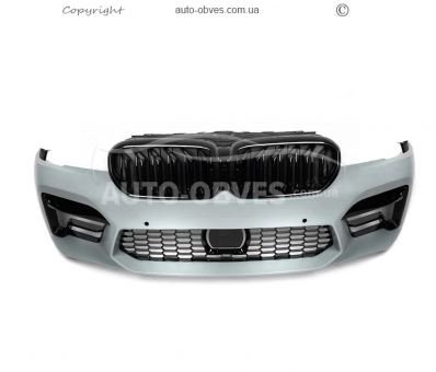Передній бампер в зібраному вигляді для BMW 5 series G30 - type: в стилі M5 F90 для 2021-... фото 1