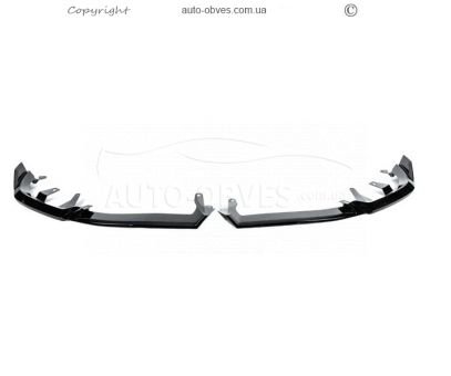 Передняя накладка BMW 5, i5 серия g60, g60E, g61 2024-... - type: lip gloss black для М-Sport фото 2