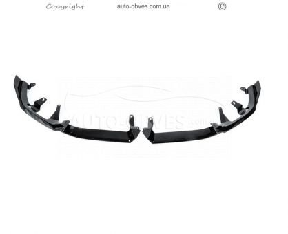 Передняя накладка BMW 5, i5 серия g60, g60E, g61 2024-... - type: lip gloss black для М-Sport фото 1