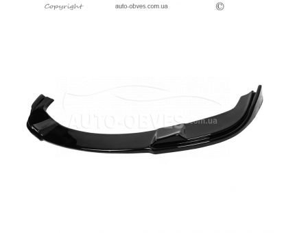 Передня накладка BMW 5 series E60 для M Sport, M Technic Hamann - type: lip чорний глянець фото 0