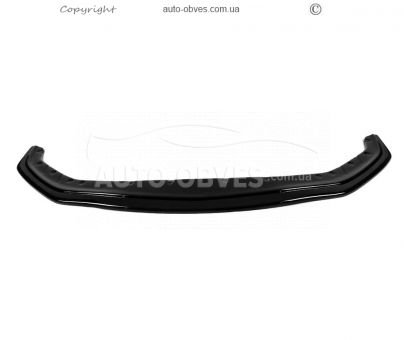Передня накладка BMW 5 series G30 - type: lip чорний глянець фото 3