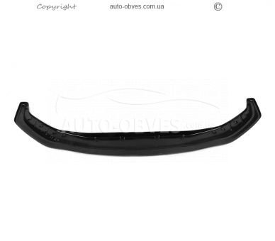 Передня накладка BMW 5 series G30 - type: lip чорний глянець фото 2