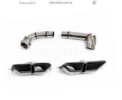 Задний диффузор с насадками BMW 7 серия g70, g71 2022-... - type: m760, m-sport и i7 m70 фото 2