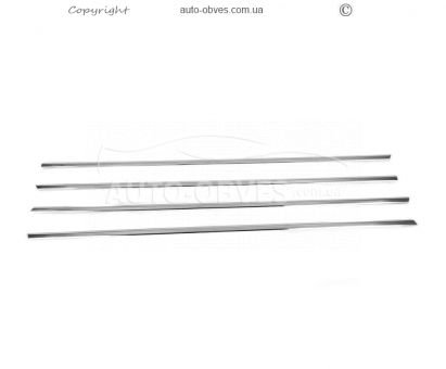 Молдинги на стекло BMW 3 серия F30 2012-2019 фото 1