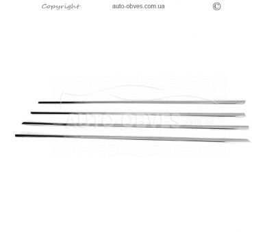 Молдинги на стекло BMW 3 серия F30 2012-2019 фото 0
