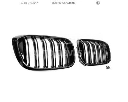 Решітка ніздрі BMW X3 G01 - тип: M-Look чорний глянець фото 4