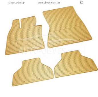 Floor mats BMW X6 E71 2008-2014 - type: 4pcs - beige фото 0