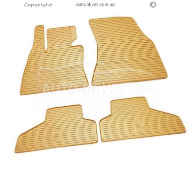 Floor mats BMW X6 F16 2014-2018 - type: 4pcs - beige фото 0