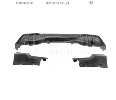 Задній дифузор BMW X5 G05 2023-... - type: paradigm для M-Sport натуральний карбон фото 3