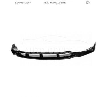 Front lip BMW X5 G05 - type: lip paradigm v3 2019-2022 black gloss фото 0