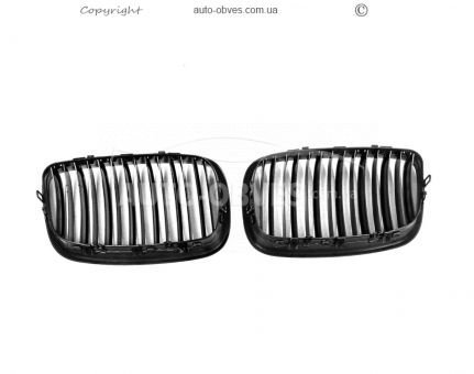 Radiator grille BMW X6 E71 - type: v2 gloss black фото 2