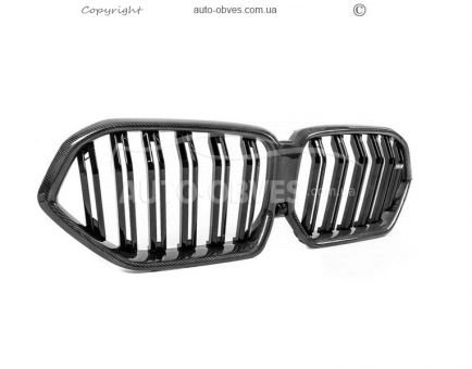 Решітка ніздрі BMW X6 G06 2019-2023 - тип: M-Look карбон фото 3