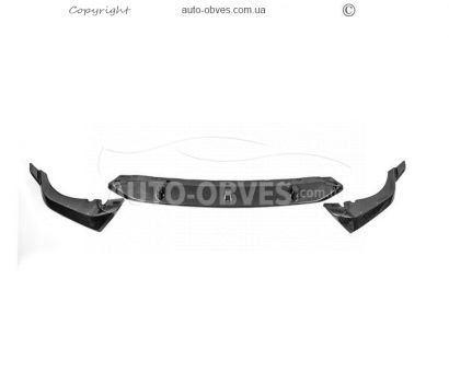 Front lip BMW X5 G05 - type: lip paradigm v3 2019-2022 black gloss фото 2