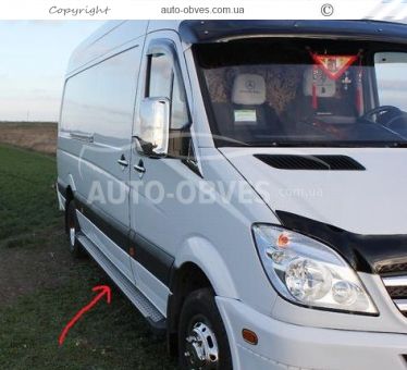 Підніжки Mercedes Sprinter 2006-2013 - L1\L2\L3 бази - style: BMW фото 4