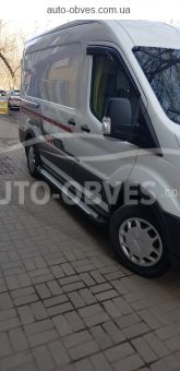 Aluminum running boards Ford Transit 2014-… - L1\L2\L3 bases - Style: BMW фото 4