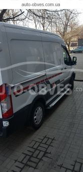 Aluminum running boards Ford Transit 2014-… - L1\L2\L3 bases - Style: BMW фото 3