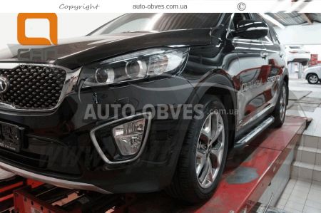 Подножки Hyundai Santa Fe 2017-... - style: Audi фото 2