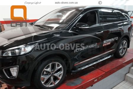 Подножки Hyundai Santa Fe 2017-... - style: Audi фото 4