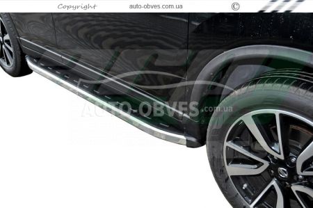 Профільні підніжки Nissan Rogue 2013-2020 - style: Range Rover фото 1