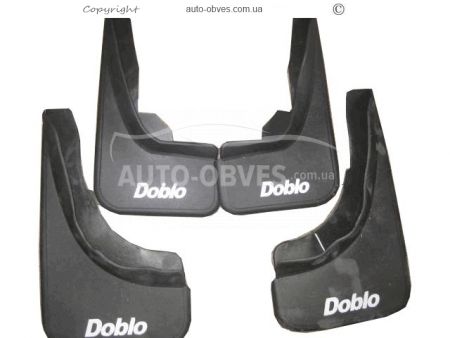 Mudguards Fiat Doblo 2015-… -type: set of 4 pcs, without fasteners фото 2