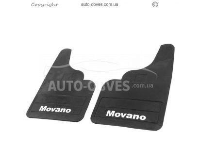 Mudguards Opel Movano 2004-2010 - type: straight 2 pieces of rubber фото 0
