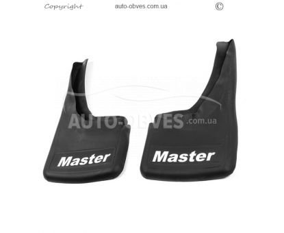 Mudguards Renault Master 2004-2010 - type: with recess 2 pieces of rubber фото 0