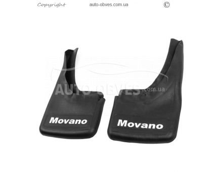 Брызговики Opel Movano 2004-2010 - тип: с углублением 2 шт резина фото 0