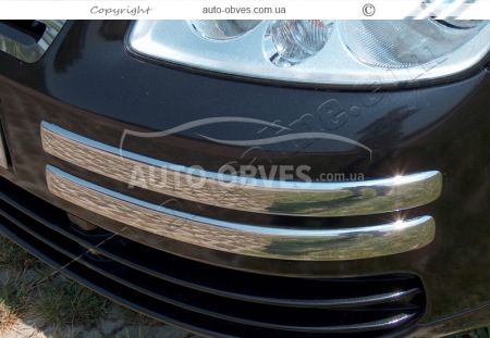 Накладки на отбойники переднего бампера Volkswagen Caddy фото 3