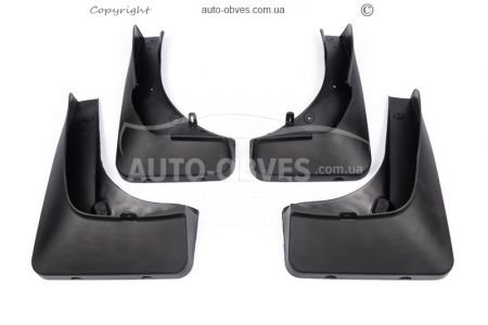 Mudguards model Mercedes GLC X253 - type: set of 4 pieces, with thresholds фото 0