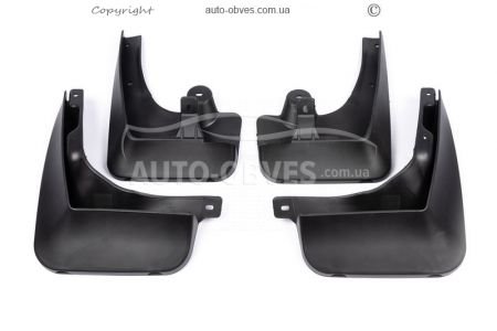 Mud flaps model BMW 5 series F10, 11, 07 2010-2016 - type: set of 4 pieces фото 0