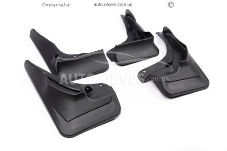 Mud flaps model Mercedes GLE, ML class 166 - type: set of 4 pieces ML with thresholds фото 0