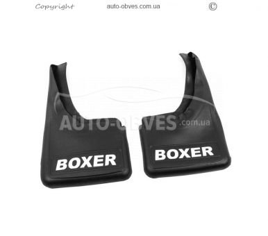 Mudguards Peugeot Boxer - type: rear with recess 2pcs, without fasteners фото 1