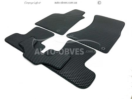 Floor mats Nissan Qashqai 2007-2014 black 5 pcs - type: Eva фото 1