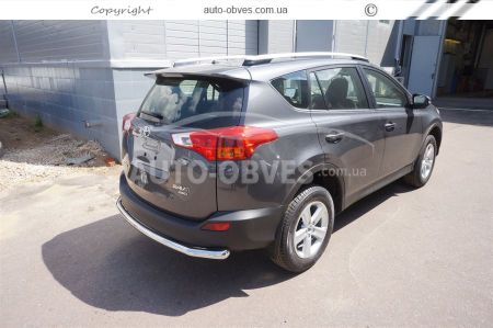 Rear bumper protection Toyota Rav4 2013-2016 - type: single pipe фото 2