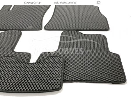 Floor mats Nissan Juke 2014-2019 black 5 pcs - type: Eva фото 3