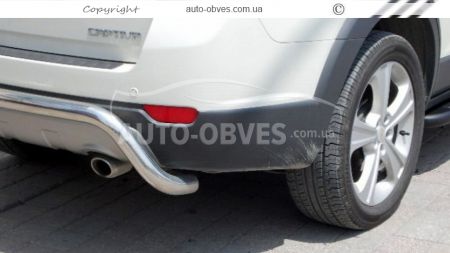 Rear bumper protection Chevrolet Captiva 2011-2020 - type: U-shaped фото 1