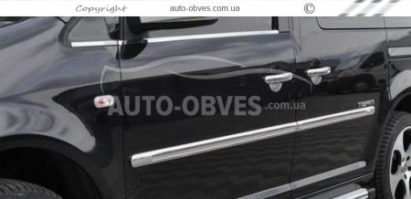 Накладки на молдинги дверні Volkswagen Caddy - тип: довга база фото 3