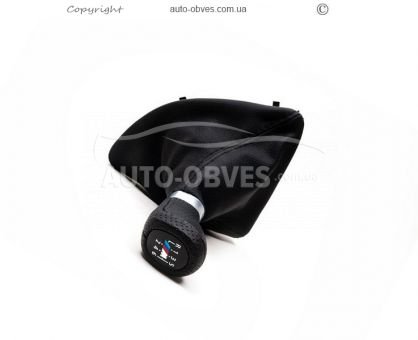 Gear knob BMW 1 series E81 82 87 88 2004-2011 - type: gearshift cover + handle oem leatherette фото 3