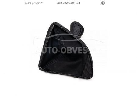 Gear knob BMW 1 series E81 82 87 88 2004-2011 - type: gearshift cover + handle oem leatherette фото 2