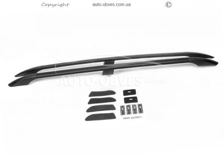 Roof rails Peugeot Partner 2002-2007 - type: abs mounting, color: black фото 1