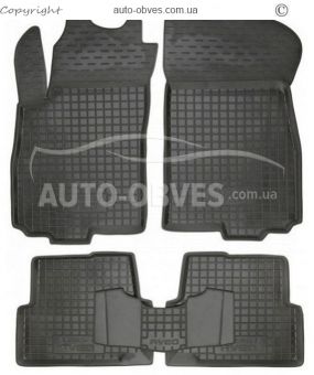 Floor mats Chevrolet Aveo 2012-2016 - type: polyurethane фото 0
