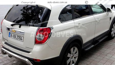Rear bumper protection Chevrolet Captiva 2011-2020 - type: U-shaped фото 3