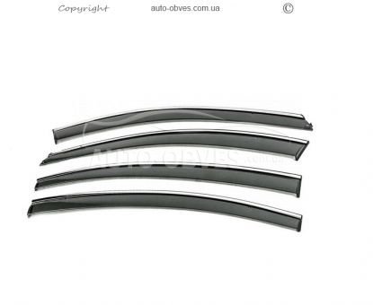 Вітровики Chevrolet Cruze 2009-2015 з хромом - тип: sd 4 фото 0