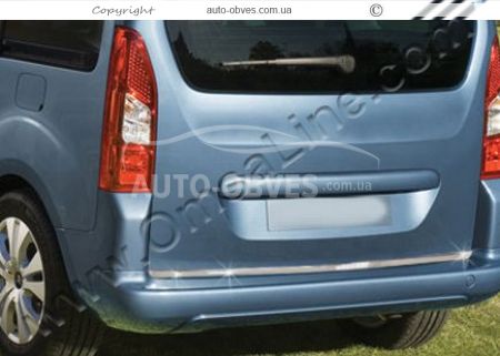 Trim on the edge of the trunk Citroen Berlingo stainless steel фото 1