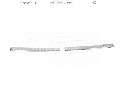 Накладка на задний бампер Citroen C-Elysee 2012-... - тип: седан фото 1